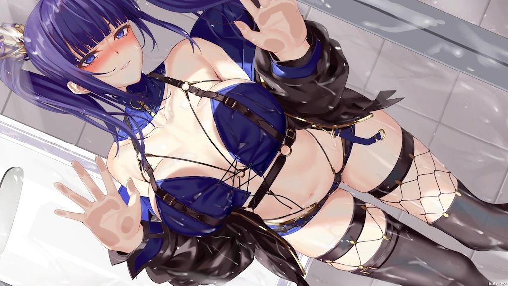 性感可爱的淫妻们：诱惑蓝发人物剧情插画